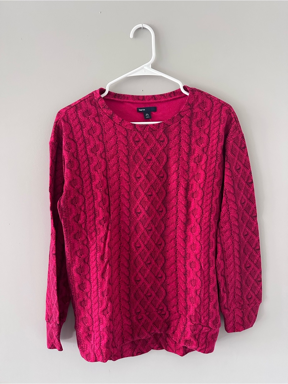 GAP Faux Cable-Knit Crewneck Sweater